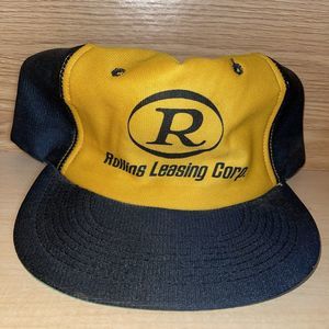 Vintage ROLLINS LEASING CORP. Snapback Cap Hat Trucker